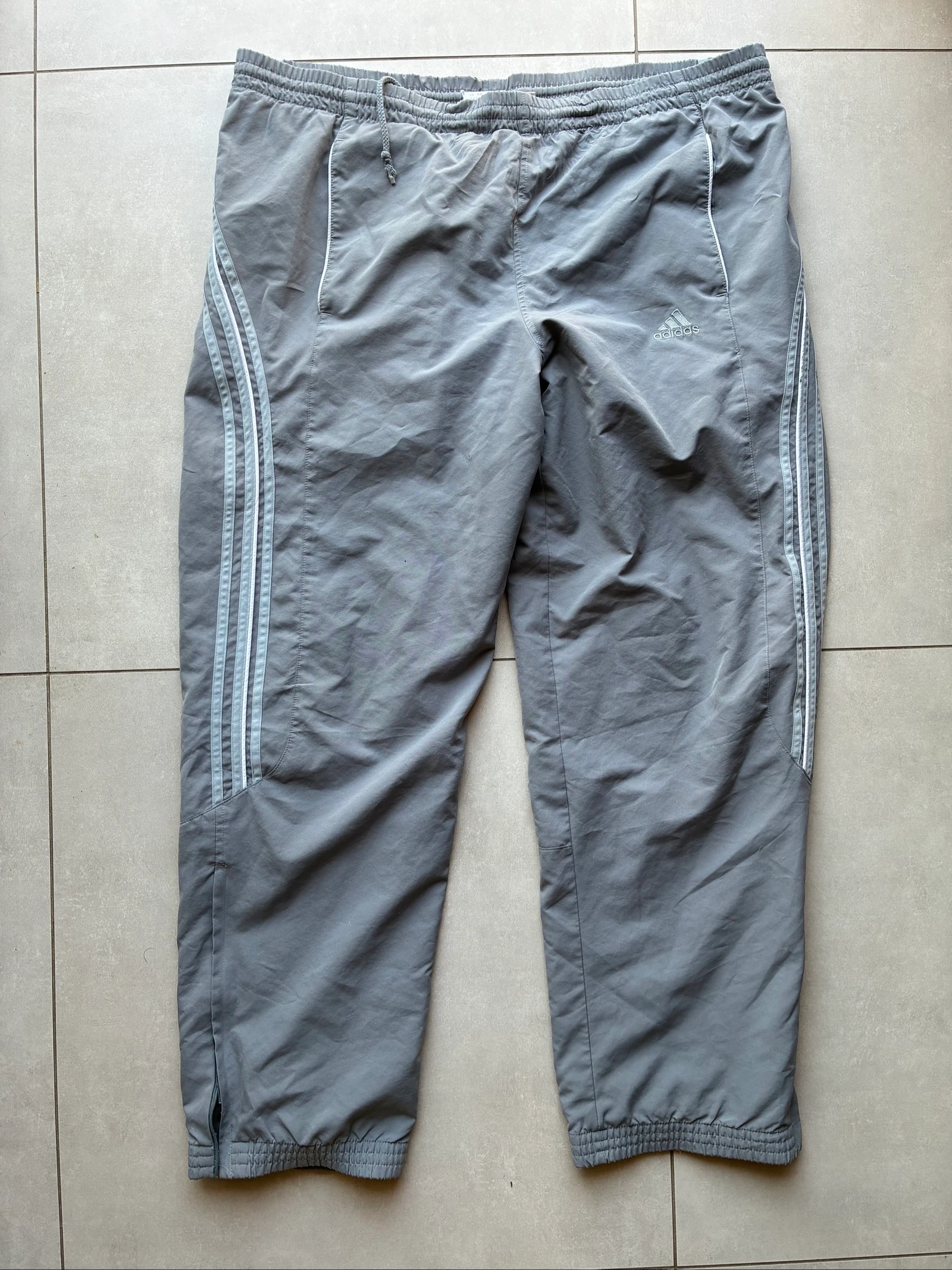 Adidas ventex Pantalon Cargo Survêtement Vintage Y2K Années 2000 Noir Oversize XL
